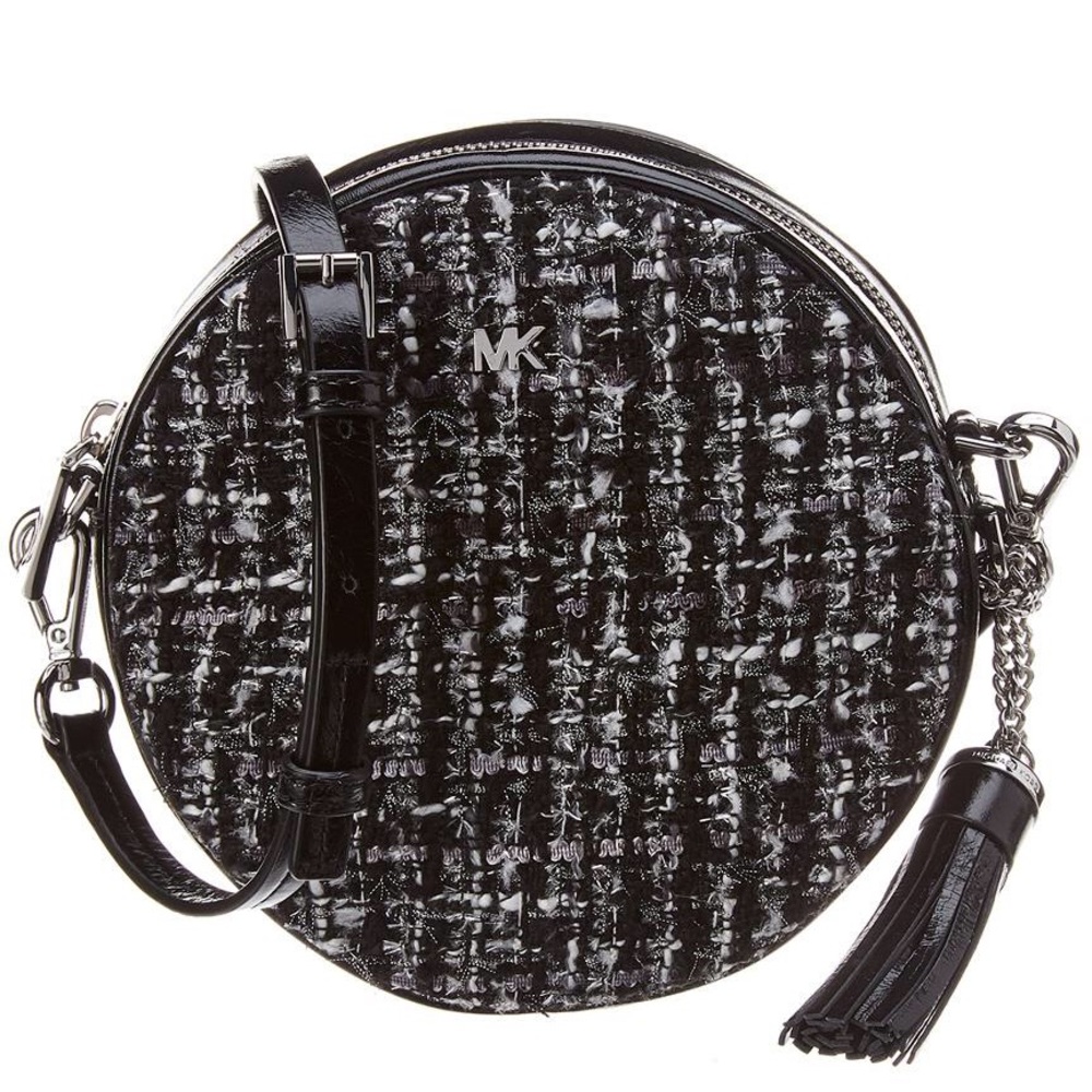 Michael Kors Canteen Crossbody in Black Tweed